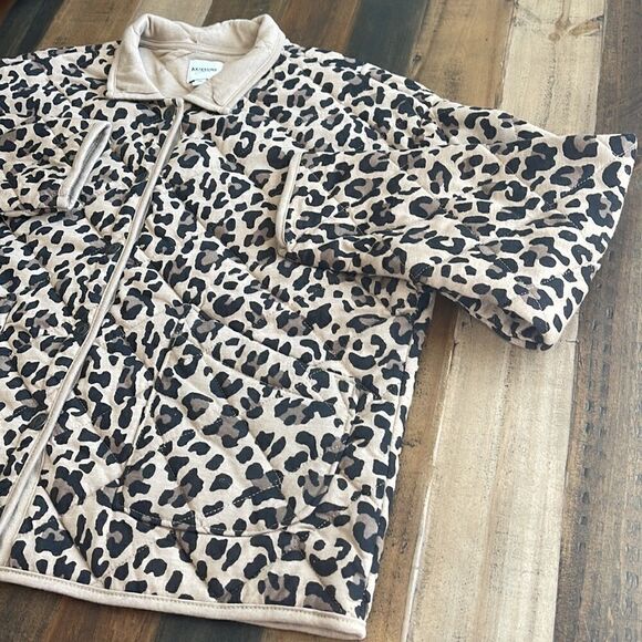 KENSIE Leopard Print long sleeve jacket - Picture 9 of 12